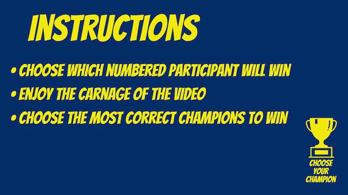 Choose Your Champion image number null